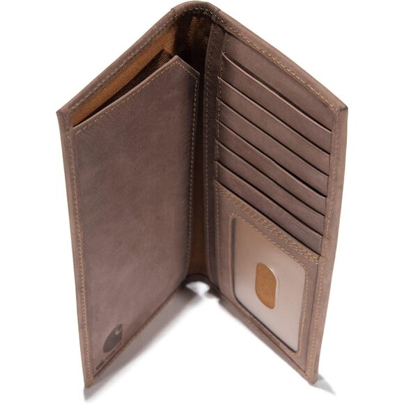 Carhartt Men's Rugged Leather Triple Stitch Wallet Available in Multiple Colors - Picture 7 of 10